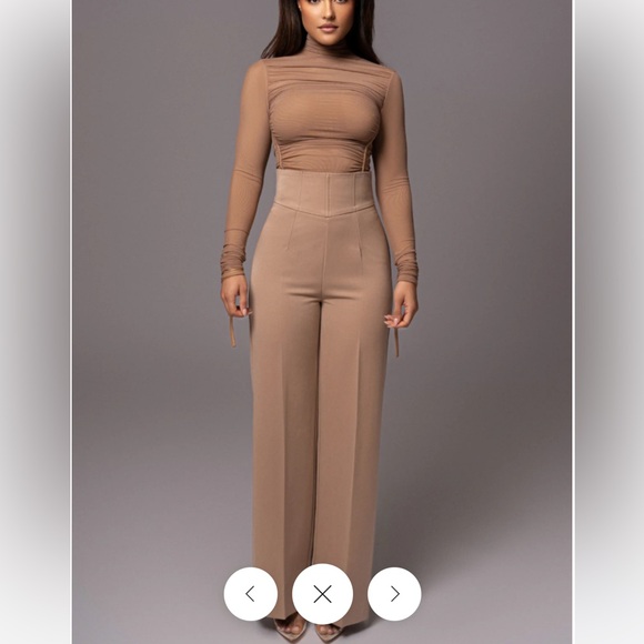 JLuxLabel tan novena woven pant size XL - Picture 14 of 14